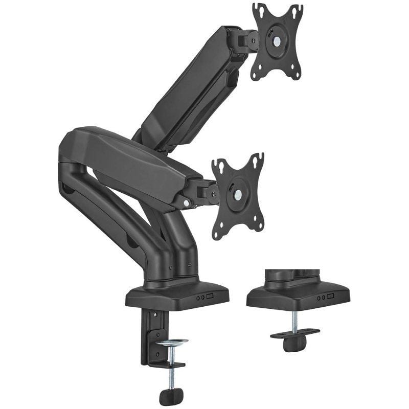 Soporte de Mesa Aisens DT32TSR-221: Giratorio e Inclinable para 2 Monitores/TV (9kg)