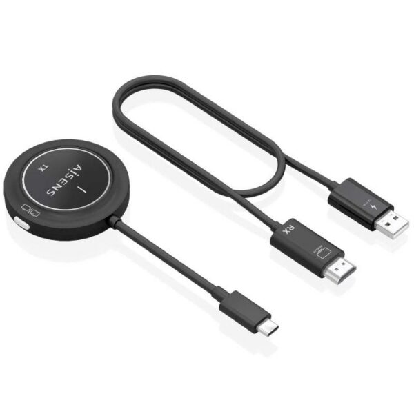Adaptador/Transmisor de vídeo inalámbrico USB Tipo-C - HDMI Aisens ASWL-H2KC30M003-BK