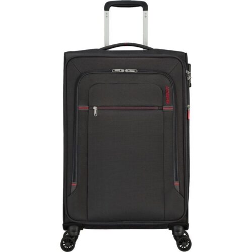 art_amt-maleta20133190-2645_1-2 Maleta Mediana American Tourister Crosstrack Spinner Expansible 67cm/ 67.5x42x27.5cm/ 4 Ruedas/ Gris y Rojo