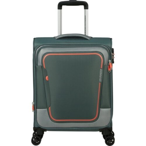 art_amt-maleta20146516-1257_1-2 Maleta de Cabina American Tourister Pulsonic Spinner 55cm/ 55x40x23cm/ 4 Ruedas/ Verde Bosque Oscuro
