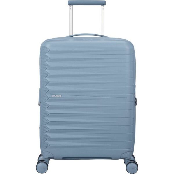 Maleta de Cabina American Tourister FastForward Spinner Expansible 55cm/ 55x40x23cm/ 4 Ruedas/ Azul