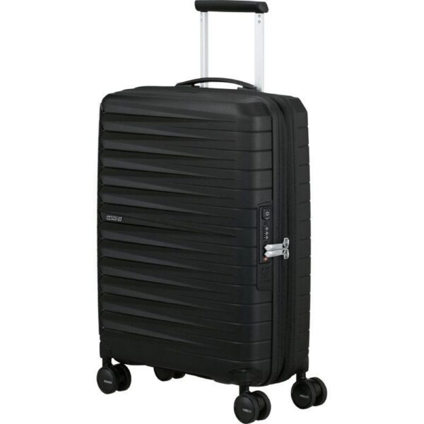 Maleta de Cabina American Tourister FastForward Spinner Expansible 55cm/ 55x40x23cm/ 4 Ruedas/ Negro