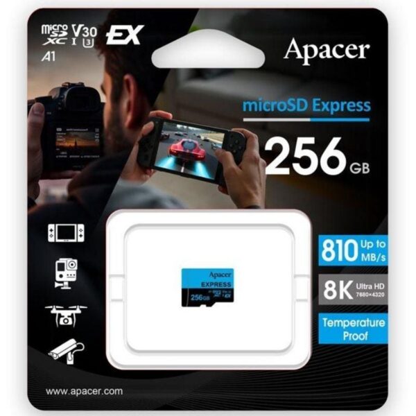 art_apa-microsd20ap256gmcexg3x17_1-2 Tarjeta de Memoria Apacer 256GB UHS-I/ Clase 10/ 810MBs