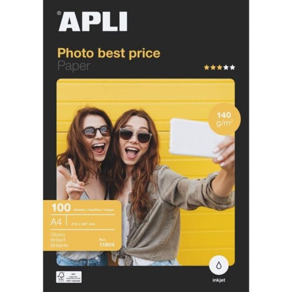 Papel Fotográfico A4 Brillante Bestprice 140g - 100 Hojas