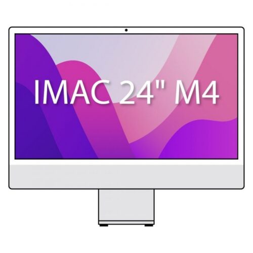 art_apl-imac20md3h4ybardera_1-2 Apple iMac 24" Retina 4,5K / M4 10-Core CPU/ 16Gb/ 256Gb SSD/ 10-Core GPU/ Cristal Nanotexturizado/ Plata