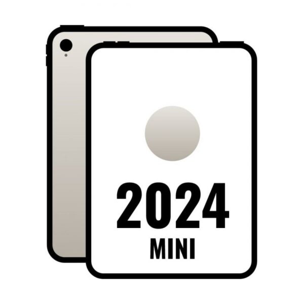 art_apl-ipad20mini20mxn83tybardera_1-2 iPad Mini 8.3" 2024 7th WiFi/ A17 Pro/ 128GB/ Blanco Estrella- MXN83TY/A
