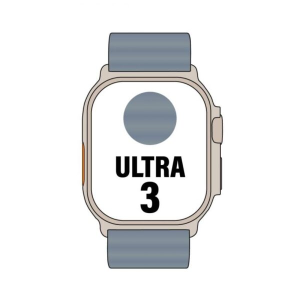 Apple Watch Ultra 3 GPS/ Cellular 49mm Caja de Titanio Natural/ Correa Ocean Azul Naútico