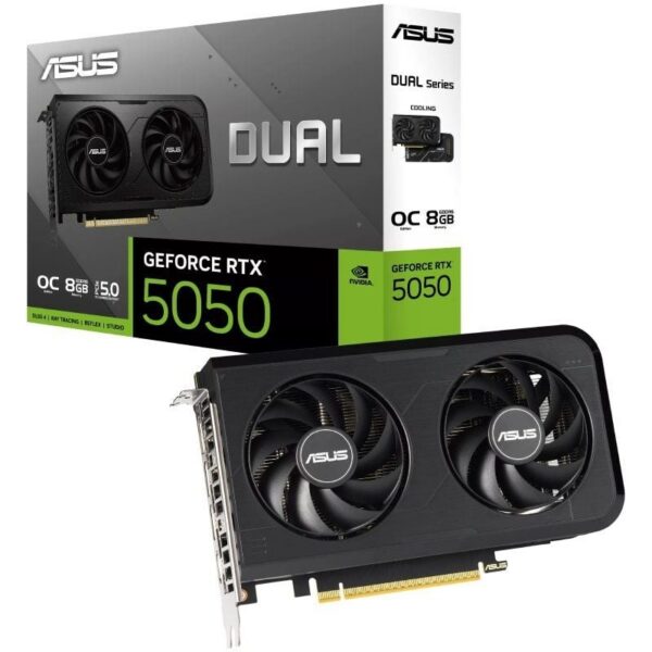 art_asu-gf20rtx505020d20oc208g_1 Tarjeta Gráfica Asus Dual GeForce RTX 5050 OC/ 8GB GDDR6