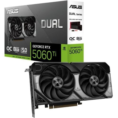 art_asu-gf20rtx5060ti20d20oc208g_1-2 Tarjeta Gráfica Asus Dual GeForce RTX 5060 Ti OC/ 8GB GDDR7