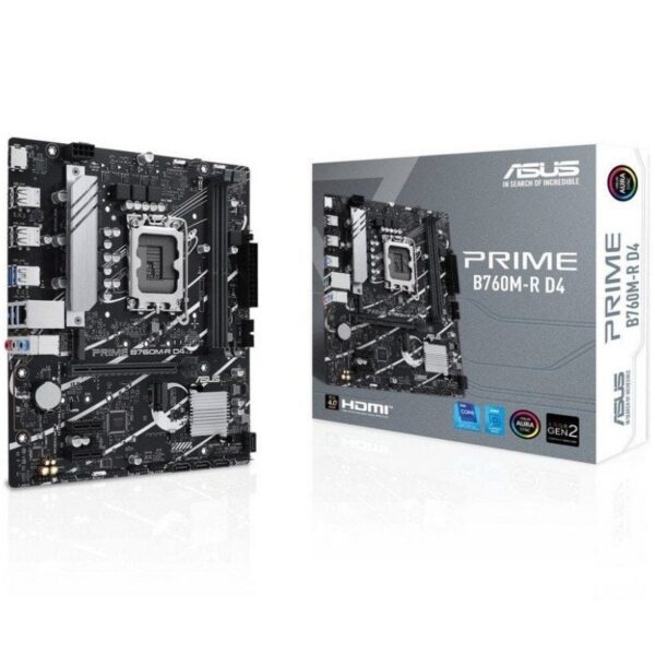 art_asu-pb20prime20b760m-r20d4_1-2 Placa Base Asus PRIME B760M-R D4 Socket 1700/ DDR4/ PCIe 4.0/ Micro ATX