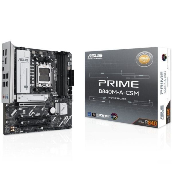 Placa Base Asus PRIME B840M-A-CSM Socket AM5/ DDR5/ PCIe 4.0/ Micro ATX