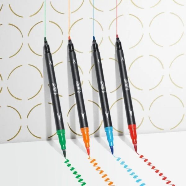 Rotuladores Punta Fina Bic Intensity Dual Tip 989694/ Colores Surtidos