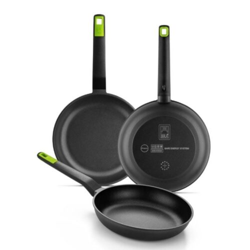 art_bra-sarten20a841201_1-2 Pack 3 Sartenes Bra Gastro A841201/ Ø18cm/ Ø22cm/ Ø26cm/ Apta para Inducción