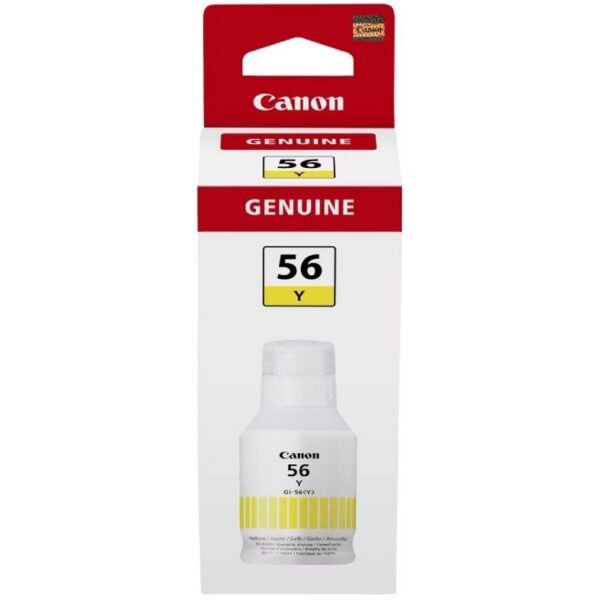 Botella de Tinta Original Canon GI-56/ Amarilla