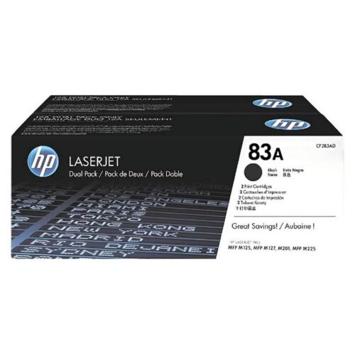 art_cf283ad_1-2 Tóner Original HP nº83A Multipack/ 2x Negro