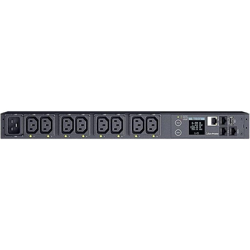 Unidad de Distribución para Alimentación Cyberpower PDU41005/ 16A/ 8x IEC C13/ Formato Rack 1U