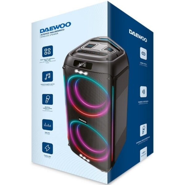 art_dae-alt20dw3010_2 Altavoz Portable con Bluetooth Daewoo Party Speaker DW3010/ 40W/ 2.1