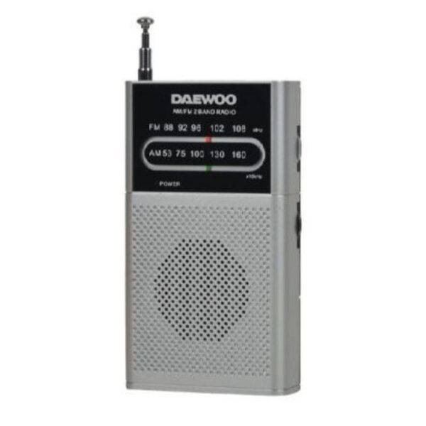 Radio Portátil Daewoo DW1027/ Plata