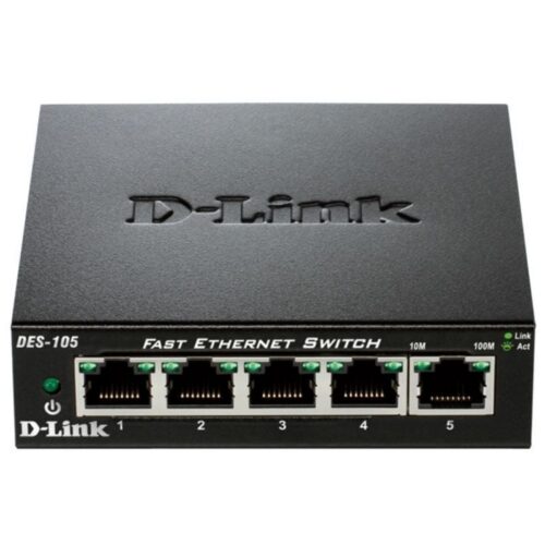 art_dlk-switch20des-105_1-2 Switch D-Link DES-105 5 Puertos/ RJ-45 10/100