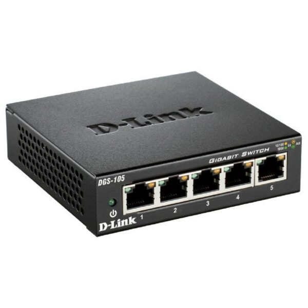 art_dlk-switch20dgs-105_1-1 Switch Gigabit D-Link DGS-105 - 5 Puertos RJ-45 10/100/1000 Mbps