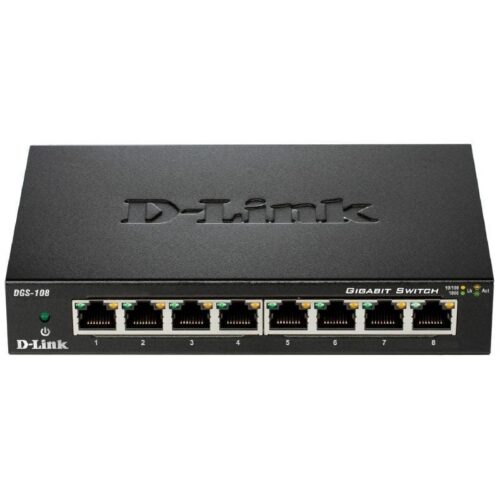 art_dlk-switch20dgs-108_1-2 Switch D-Link DGS-108 8 Puertos/ RJ-45 10/100/1000