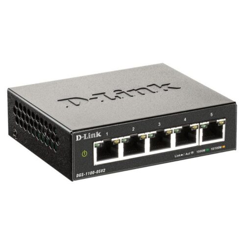 art_dlk-switch20dgs-1100-05v2_1-2 Switch D-Link DGS-1100-05V2 5 Puertos/ RJ-45 10/100/1000