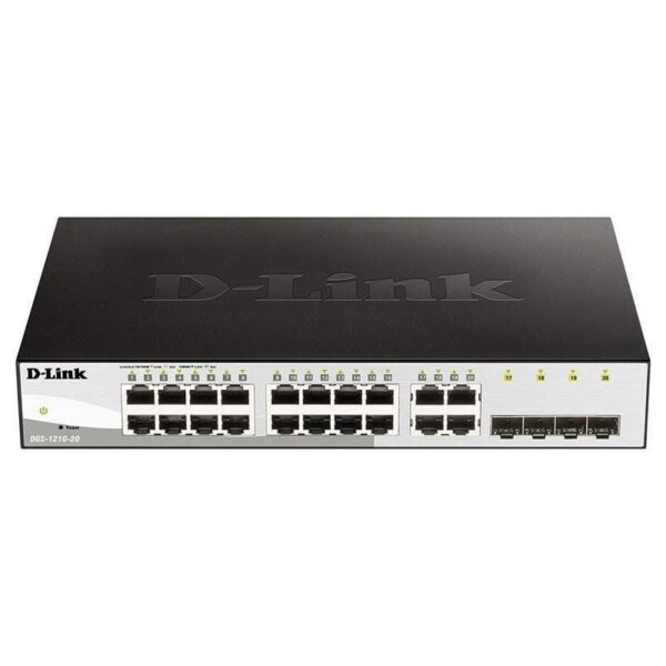 Switch Gestionado D-Link DGS-1210-20 - 20 Puertos Gigabit + 4 SFP