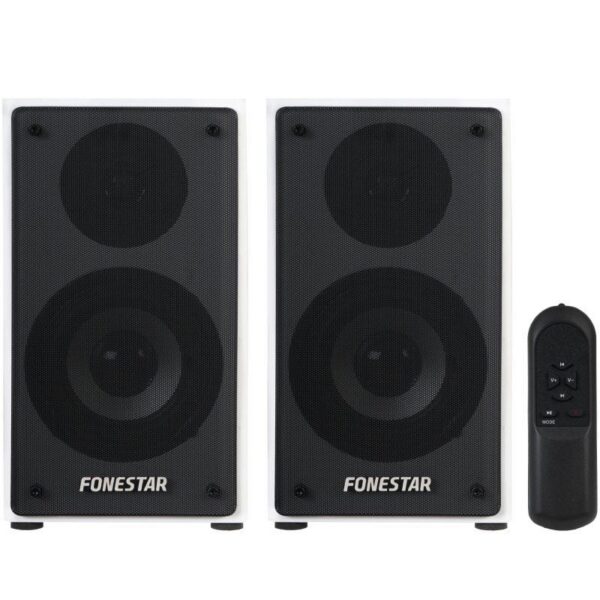 Altavoces Fonestar CLASS-220B 80W 2.0 - Sonido Hi-Fi con Mando a Distancia