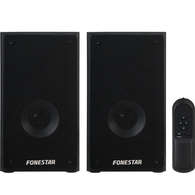 Altavoces Fonestar CLASS-220N 80W 2.0 - Sonido Hi-Fi con Mando a Distancia