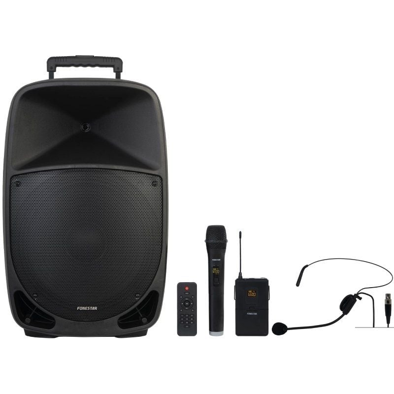 Altavoz Portátil Fonestar Malibu-315 - 250W Bluetooth con Micrófonos Inalámbricos