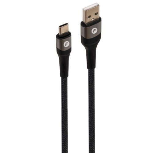art_fone-cab20usb-ca_1-2 Cable USB 2.0 Tipo-C Fonestar USB-CA/ USB Tipo-C Macho - USB Macho/ 480Mbps/ Hasta 100W/ 1m/ Negro