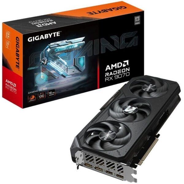 Tarjeta Gráfica Gigabyte Radeon RX 9070 Gaming OC/ 16GB GDDR6