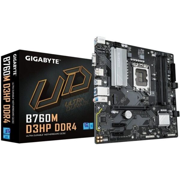 Placa Base Gigabyte B760M D3HP DDR4 Socket 1700/ DDR4/ PCIe 4.0/ Micro ATX