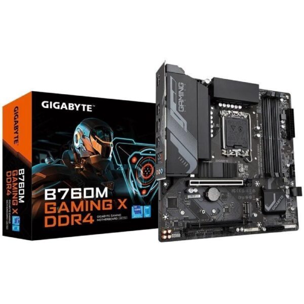 Placa Base Gigabyte B760M GAMING X DDR4 Socket 1700/ DDR4/ PCIe 4.0/ Micro ATX
