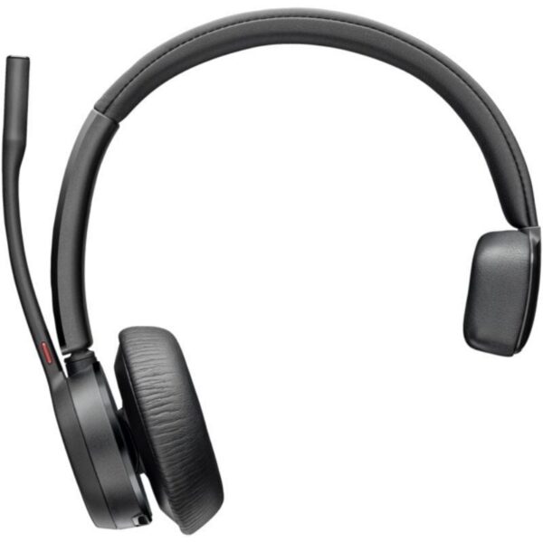 Auricular Inalámbrico Poly Voyager 4310-M para Microsoft Teams + Adaptador BT700 + Base de Carga/ con Micrófono/ Bluetooth/ Negro