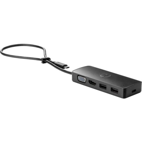 Docking USB 3.0 Tipo-C HP USB-C Travel G2/ 2xUSB/ 1xHDMI 4K/ 1xVGA/ Negro