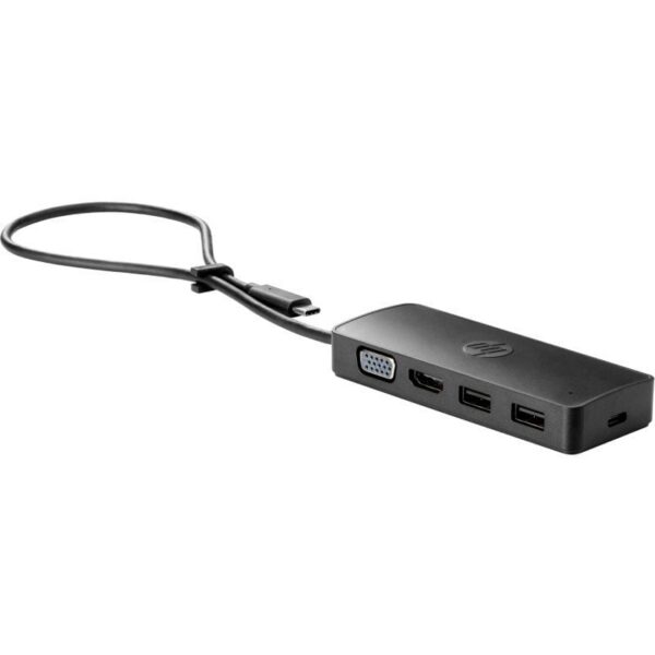 art_hpa-hub20usb-c20travel20g2_1-2 Docking USB 3.0 Tipo-C HP USB-C Travel G2/ 2xUSB/ 1xHDMI 4K/ 1xVGA/ Negro