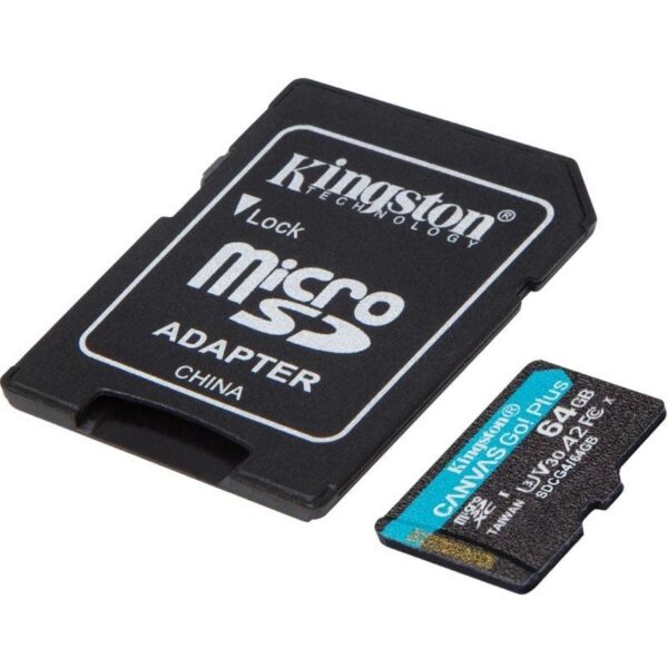 art_kin-microsd20sdcg42064gb_2 Tarjeta de Memoria Kingston CANVAS Go! Plus 64GB microSD XC con Adaptador/ Clase 10/ 200MBs
