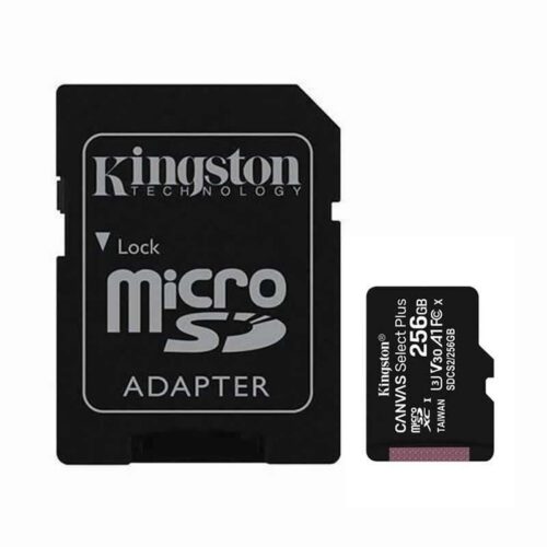 art_kin-microsd20sdcs220256gb_1-2 Tarjeta de Memoria Kingston CANVAS Select Plus 256GB microSD XC con Adaptador/ Clase 10/ 100MBs