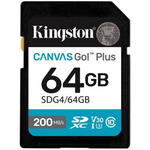 art_kin-sd20sdg42064gb_1-2 Tarjeta de Memoria Kingston CANVAS Go! Plus 64GB SD XC/ Clase 10/ 200MBs