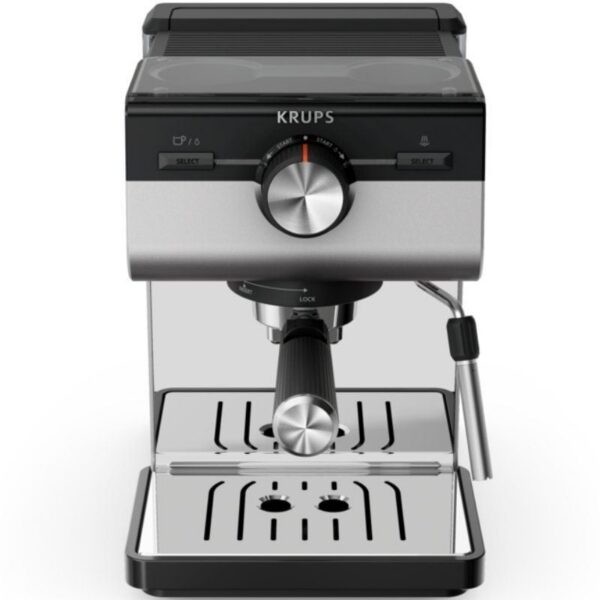 Cafetera Espresso Krups Authentic+ XP384E10 - 15 Bares de Presión, 2L, Inox
