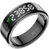 Anillo Inteligente Leotec Kör Mau Smart Ring Talla 8/ Ø18.3mm/ Notificaciones/ Frecuencia Cardíaca/ Negro