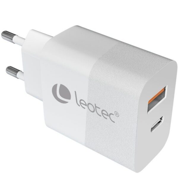 art_leo-carga20lecsph30w2w_1-2 Cargador de Pared GaN Leotec LECSPH30W2W/ 1xUSB Tipo-C/ 1xUSB/ 30W