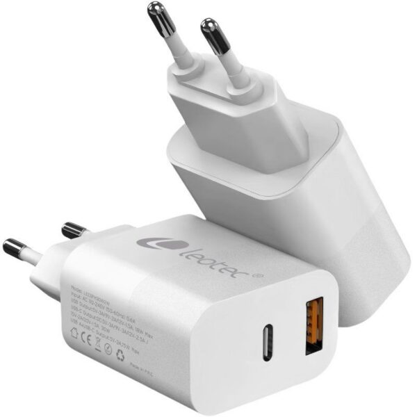art_leo-carga20lecsph30w2w_2 Cargador de Pared GaN Leotec LECSPH30W2W/ 1xUSB Tipo-C/ 1xUSB/ 30W