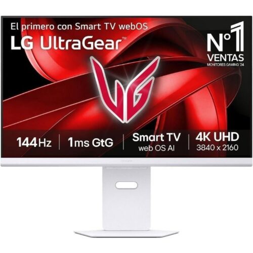 Monitor Gaming LG UltraGear 32G810SA-W 32"/ 4K/ Multimedia/ 1ms/ 144Hz/ IPS/ Regulable en altura/ Blanco