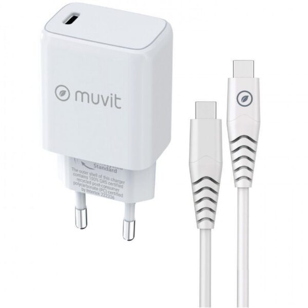 art_muv-carga20mcpak0044_1-1 Cargador de Pared Muvit For Change MCPAK0044/ 1xUSB Tipo-C + Cable USB Tipo-C/ 20W