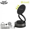 Soporte de Smartphone para Coche Muvit For Change MCCHL0035/ Negro