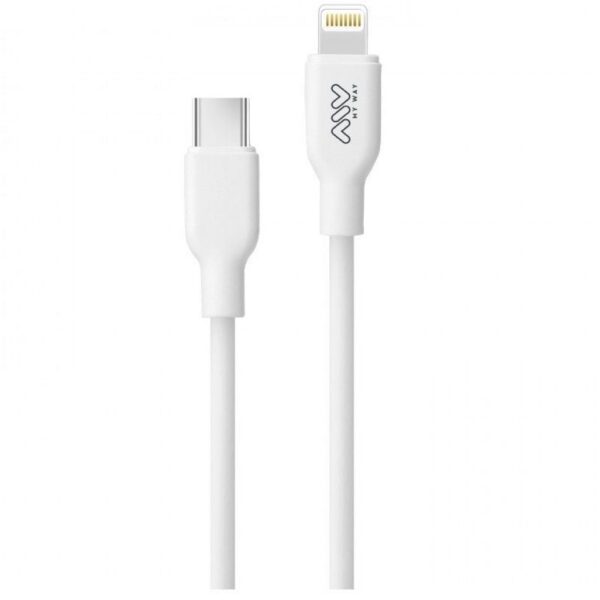 art_myw-cab20mwusc0023_1-1 Cable USB 2.0 Tipo-C Lightning Myway MWUSC0023/ USB Tipo-C Macho - Lightning Macho/ 1m/ Blanco
