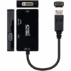 Cable Conversor Nanocable 10.16.3301-BK/ Displayport Macho - VGA Hembra/ DVI Hembra/ HDMI Hembra