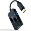art_nan-adp20102016203301-all_1-1 Cable DisplayPort Nanocable 10.16.3301-ALL/ HDMI Hembra - DVI-D Hembra - VGA Hembra/ 20cm/ Negro